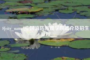 莒县中国消防救援学院简介及招生章程