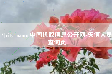 莒县中国执政信息公开网-失信人员查询页