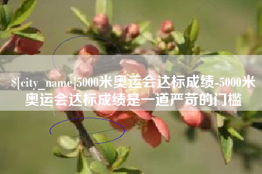 莒县5000米奥运会达标成绩-5000米奥运会达标成绩是一道严苛的门槛