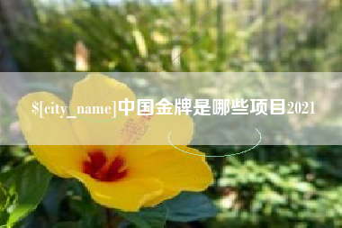 莒县中国金牌是哪些项目2021