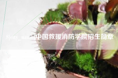 莒县中国救援消防学院招生简章