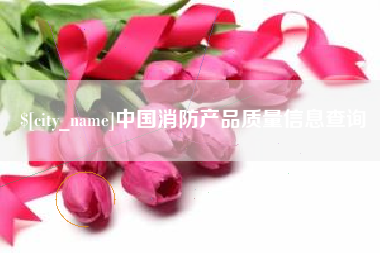 莒县中国消防产品质量信息查询