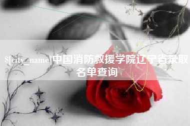 莒县中国消防救援学院辽宁省录取名单查询
