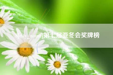 莒县第七届亚冬会奖牌榜