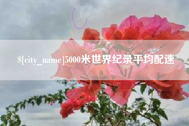 莒县5000米世界纪录平均配速