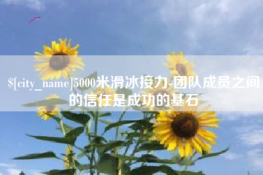 莒县5000米滑冰接力-团队成员之间的信任是成功的基石