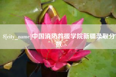 莒县中国消防救援学院新疆录取分数