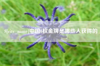 莒县中国6枚金牌是哪些人获得的