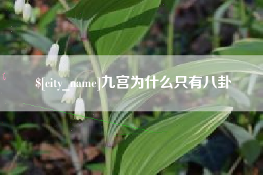 莒县九宫为什么只有八卦