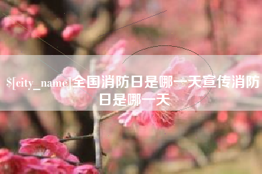 莒县全国消防日是哪一天宣传消防日是哪一天
