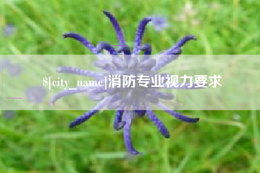 莒县消防专业视力要求