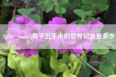 莒县男子五千米的世界纪录是多少