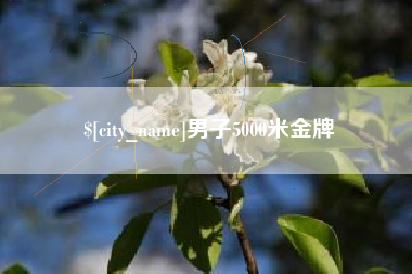 莒县男子5000米金牌