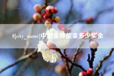 莒县中国金牌能拿多少奖金