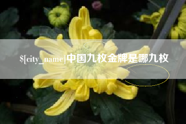 莒县中国九枚金牌是哪九枚