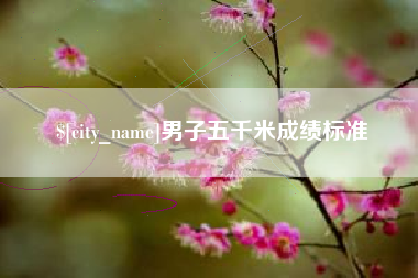 莒县男子五千米成绩标准