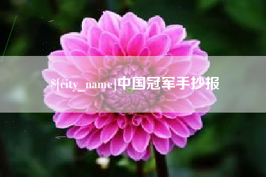 莒县中国冠军手抄报
