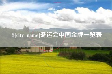 莒县冬运会中国金牌一览表