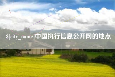 莒县中国执行信息公开网的地点