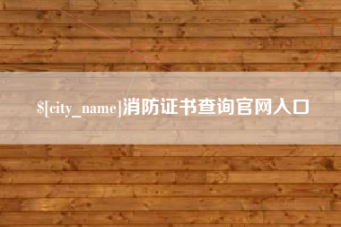 莒县消防证书查询官网入口
